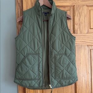 J. Crew Mercantile Green Quilted Vest